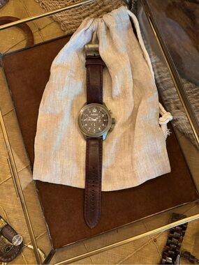 Fossil Men's Brown Leather Watch